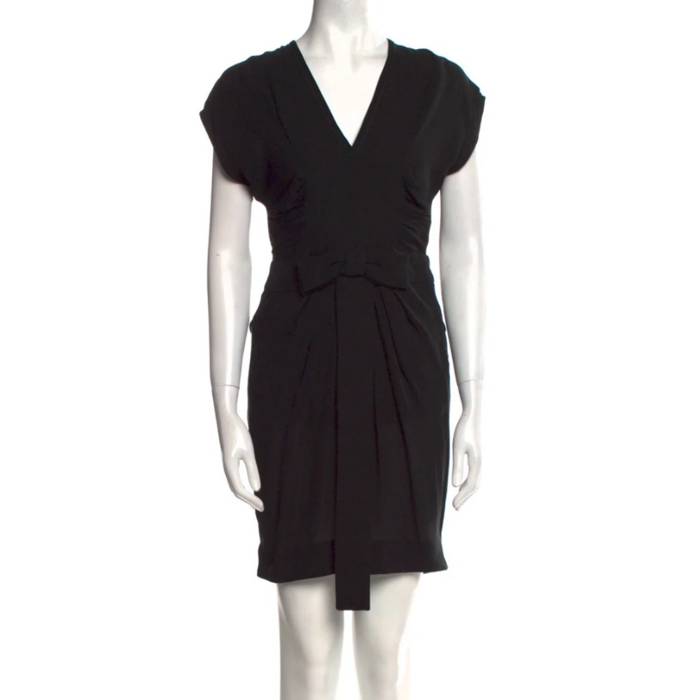 Stella McCartney 100% Silk Black Midi Dress